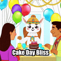 Friends Birthday GIF by Llamaozi