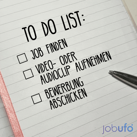 Jobufo to do list jobufo to do jobufo to do list bewerbung to do GIF