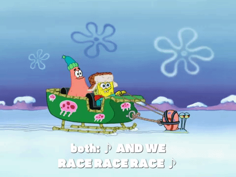 season 8 frozen face-off GIF by SpongeBob SquarePants