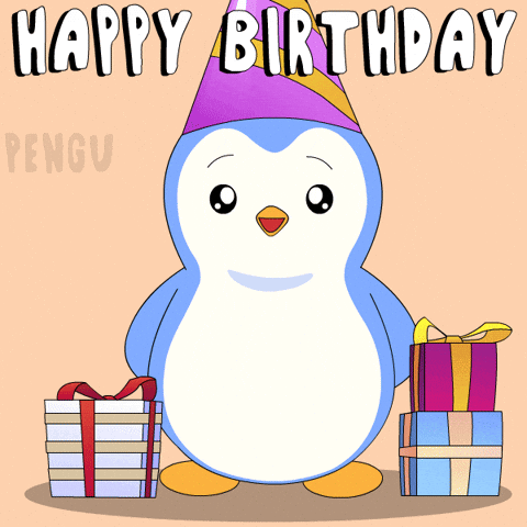 Happy Birthday Party GIF by Pudgy Penguins