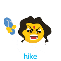 Angry Fire Sticker by Hike Messenger