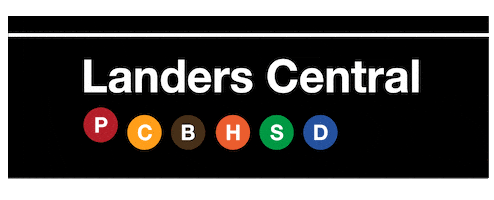 Landersph Sticker by LANDERS SUPERSTORE