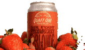 quaffonbrewingco beer strawberry craftbeer ale Sticker