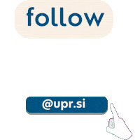 Social Networks Follow Sticker by University of Primorska