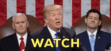 donald trump watch GIF by State of the Union address 2018