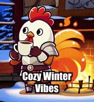 Winter Fireplace GIF by Zorooster