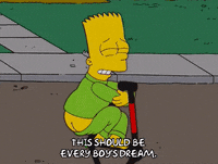 scared bart simpson GIF