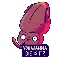 Squid Sticker by The Simple Sum