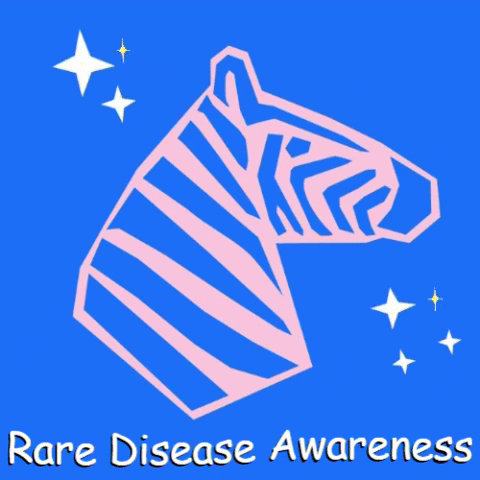 OnceUponAGene rare zebra advocate rare disease GIF