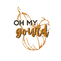 pinitco fall gourd pinitco ohmygourd Sticker