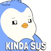 Suspicious Penguin Sticker by Pudgy Penguins