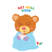 Get Well Soon Sembuh Sticker by Yupi Gummy