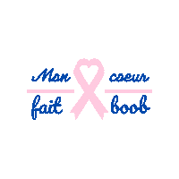 Breast Cancer Pink Ribbon Sticker by Limky France