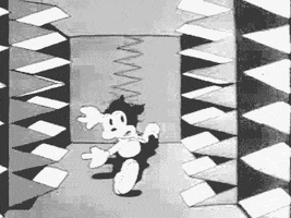 black and white art GIF by hoppip