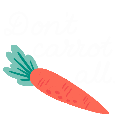 SomethingSoSam giphyupload dont care carrot veggies Sticker