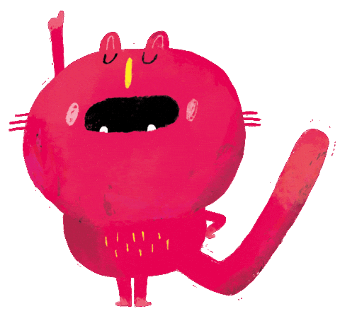 Pink Character Sticker