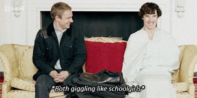 sherlock holmes lol GIF by BBC