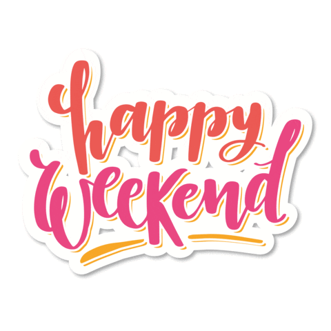 Happy Weekend Sticker by GevenMedia