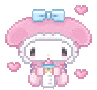 My Melody Hearts Sticker