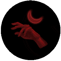 Moon Hand Sticker