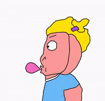 Chewing Gum Hollywood GIF by sarupinku