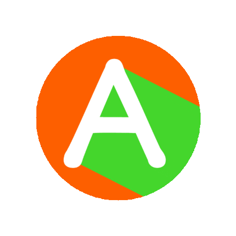 Orange Abc Sticker