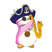 Good Vibes Dancing Sticker by Pudgy Penguins