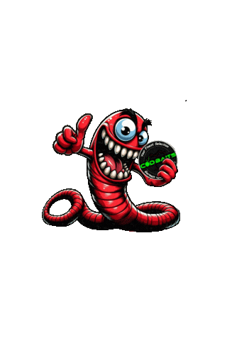 Bloodworm Sticker by Cod-Baits