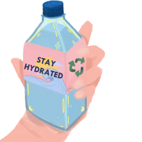 aumosphere recycle water bottle stay hydrated drink your water Sticker
