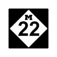 m22life beach surfing sup michigan Sticker