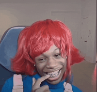 Cosplay Lip Bite GIF