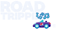 driving road trip Sticker