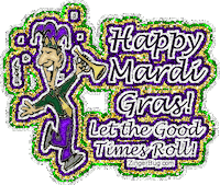 Happy Mardi Gras Sticker