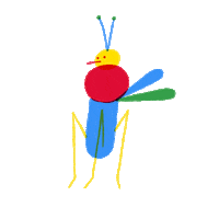 fly bugs Sticker by Jorge