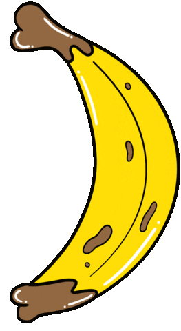 Banana Fruit Sticker by Natalie Michelle Watson