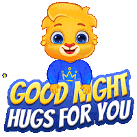Good Night Hugs Sticker by Lucas and Friends by RV AppStudios