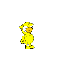 Bird Jumping Sticker