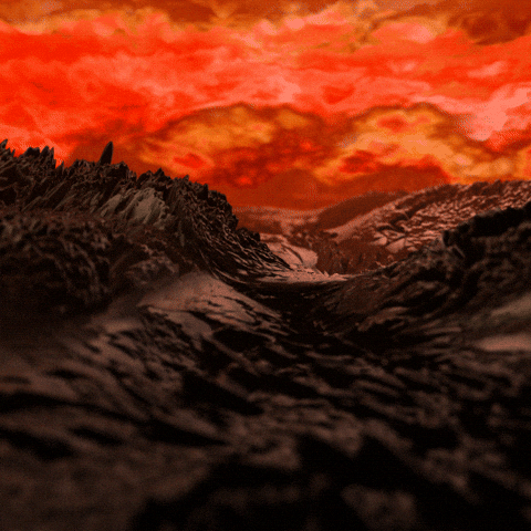 Satisfying Red Sky GIF by xponentialdesign
