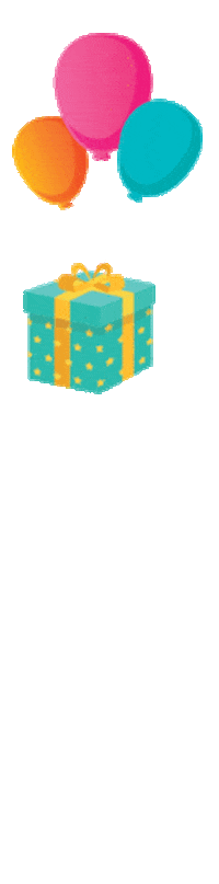 SpringandKos party birthday gift balloon Sticker