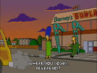 marge simpson running GIF
