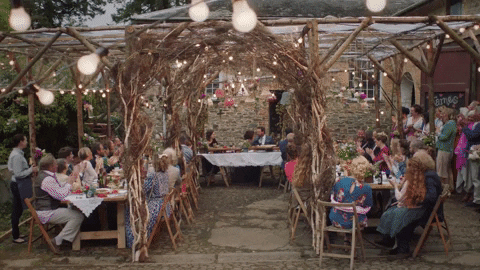 wedding dinner GIF by Acorn TV