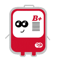 thebloodconnection positive waving blood b Sticker