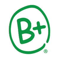 be positive b Sticker by The Andrew McDonough B+ Foundation