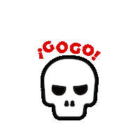 Fire Skeleton Sticker