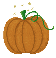 Fall Orange Sticker