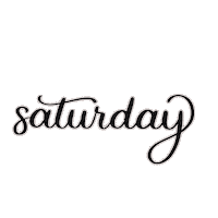 PinkPaperFox saturday handlettering samstag brushlettering Sticker