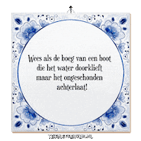 Water Humor Sticker by Tegelspreuken.nl