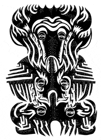 black and white art GIF by Miron