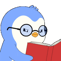 School Think Sticker by Pudgy Penguins