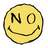 BillyDraw smile no hell no smiley face Sticker